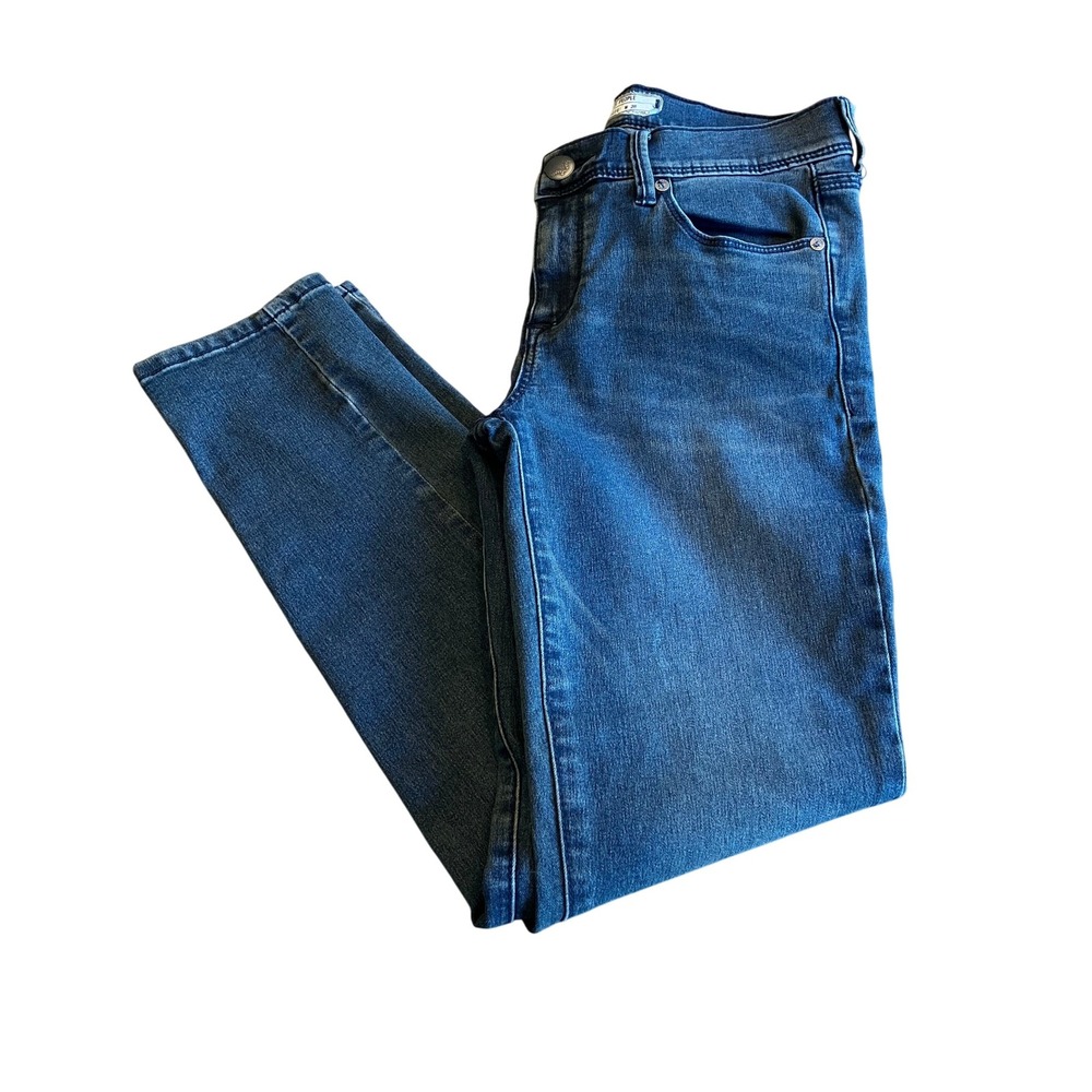 Free People Midrise Skinny Medium Wash Stretch Denim Jean‎ Womens Siz 28